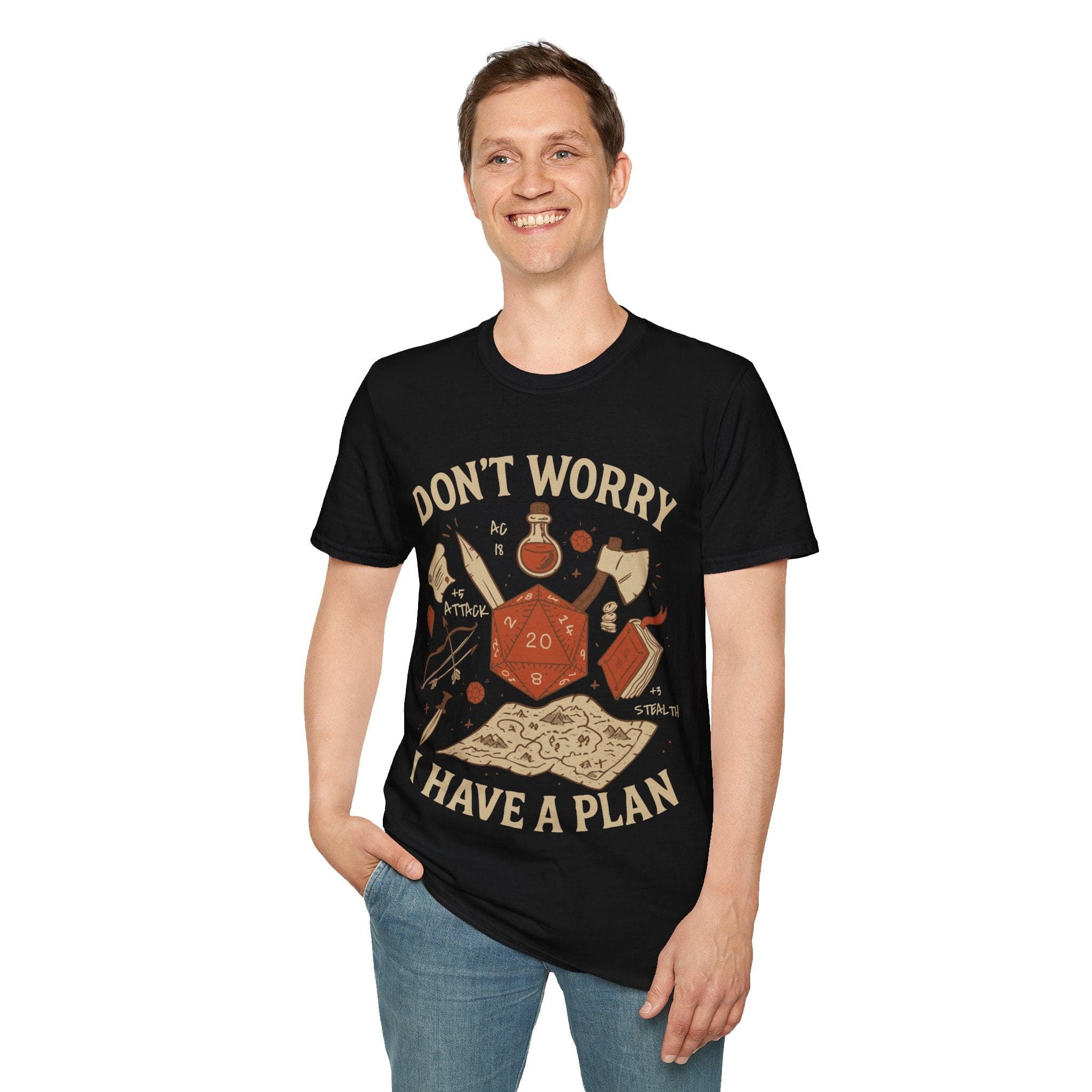 Don't Worry I have a Plan D&D T-Shirt